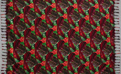 Split Leaf Banana Leaf Sarong with Fringes