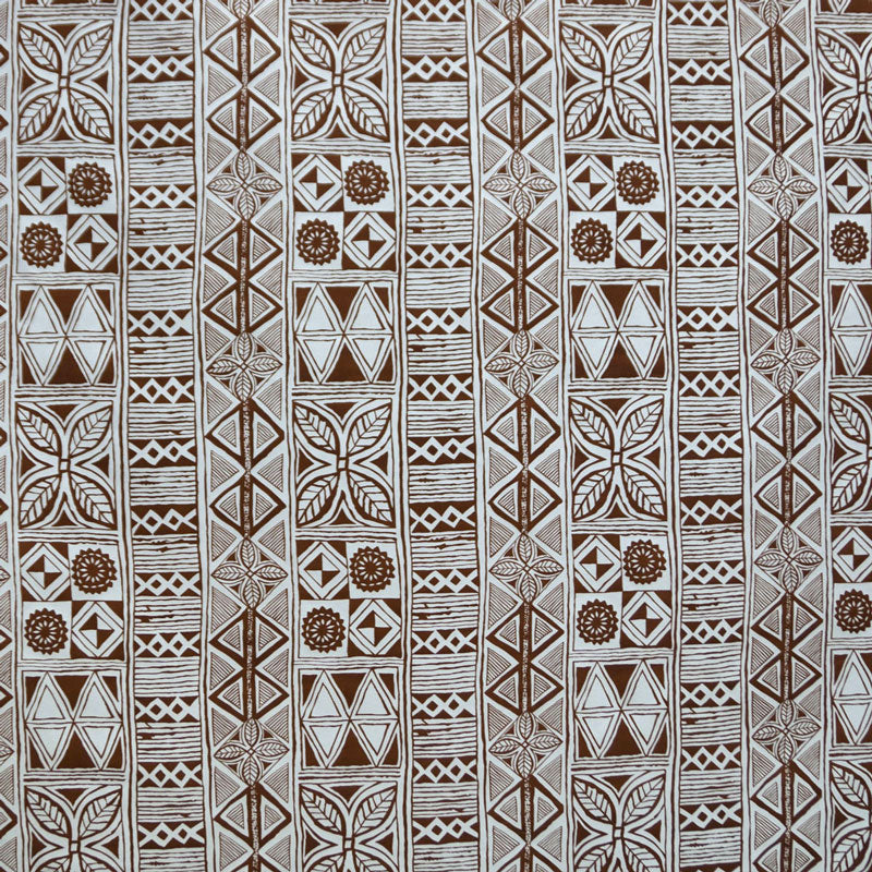 Traditional Polynesian Tapa Fabric | Polyester