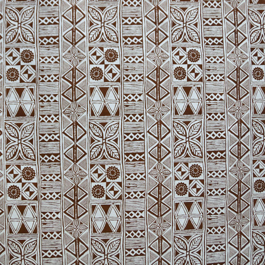 Traditional Polynesian Tapa Fabric | Polyester