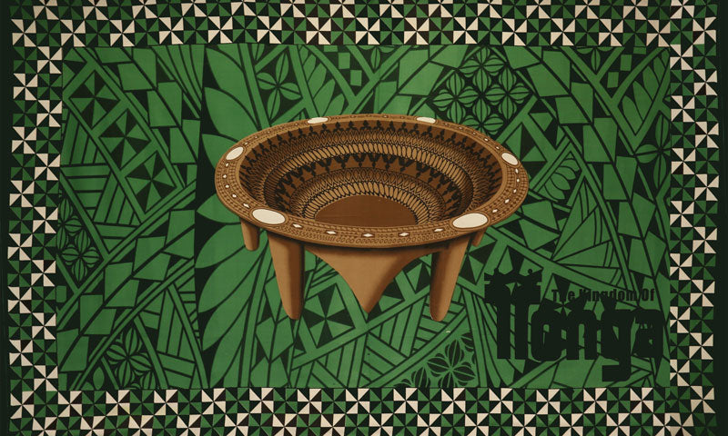 Kingdom of Tonga Kava Bowl All Around Border | Sarong
