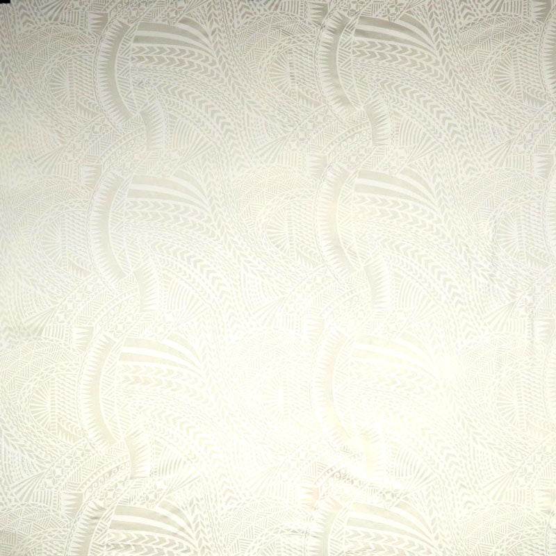 Traditional Polynesian Tattoo Design Fabric | Rayon Poplin