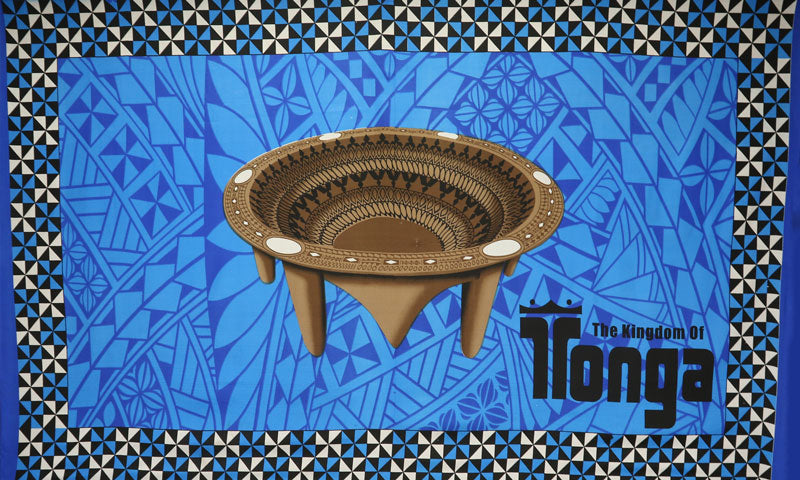 Kingdom of Tonga Kava Bowl All Around Border | Sarong