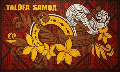 Talofa Samoa Kava Bowl Sarong | Islands Fabric