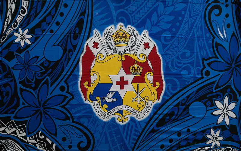 Kingdom of Tonga Seal Tiare Polyester Sarong | Islands Fabric