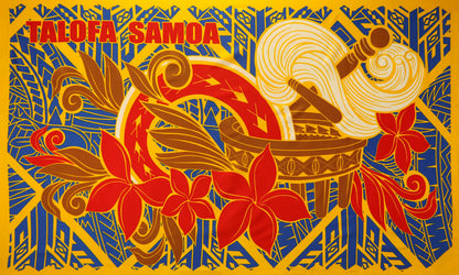 Talofa Samoa Kava Bowl Sarong | Islands Fabric