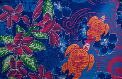 Hibiscus Tiare Turtle Sarong