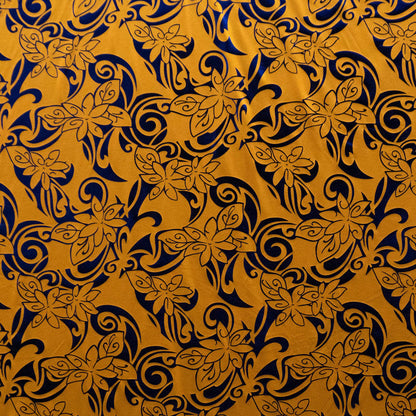 Tiare Swirls Fabric | Polyester Foil