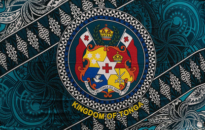 Kingdom of Tonga Seal Tribal Polyester Sarong | Islands Fabric