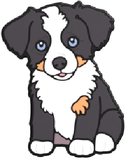 0035 - Animal - Dog - Australian Shepherd Silicone Focal