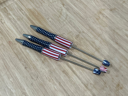 Plastic Beadable Pen Solid Colors