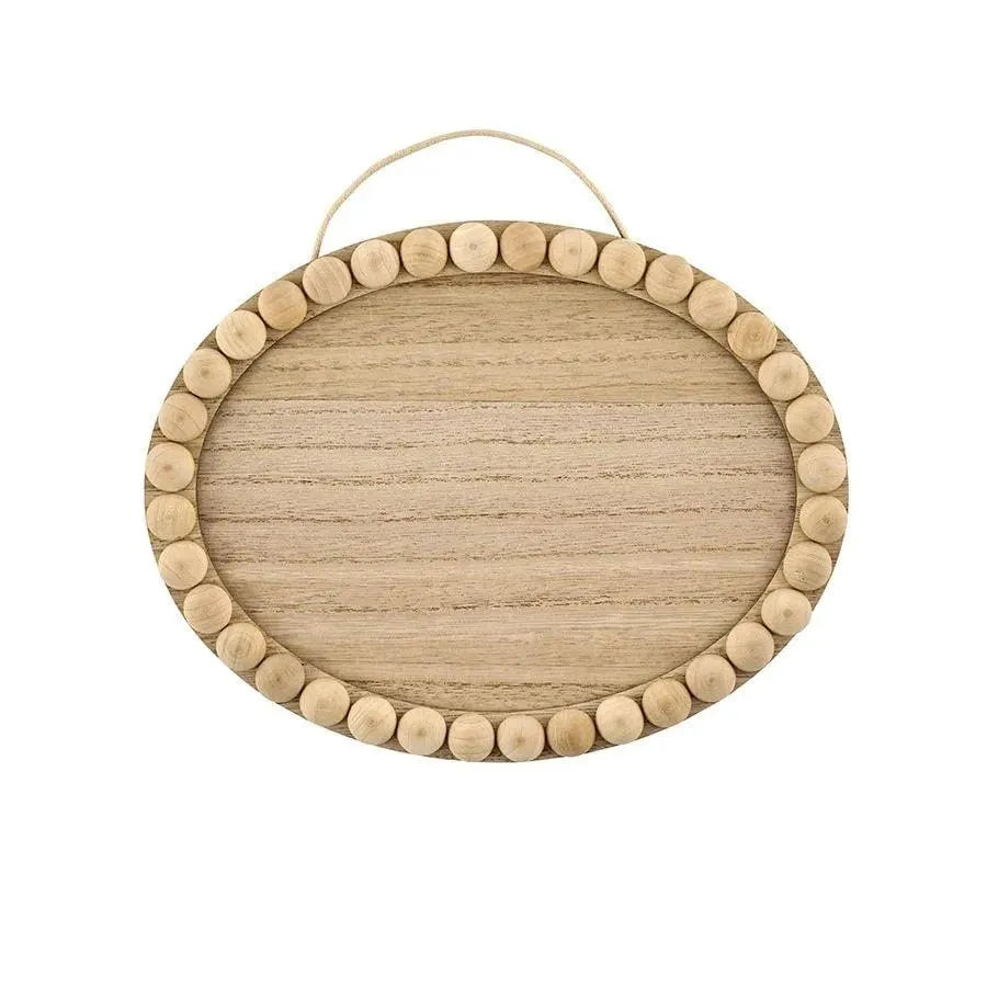 Wood Oval with Beaded Edge -  8" x 11"