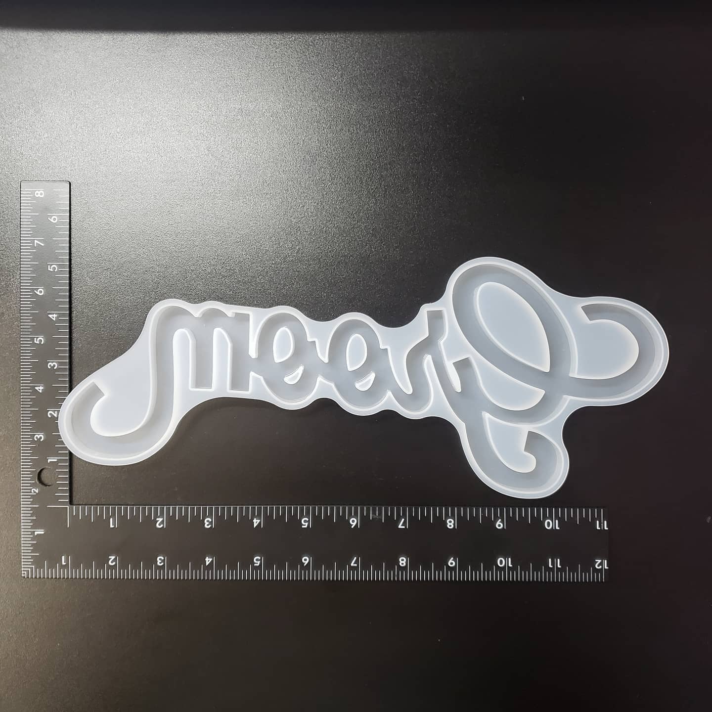 Mold - Groom Word Silicone Mold - B12