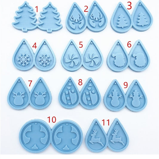 Mold - Christmas Earring Silicone Mold