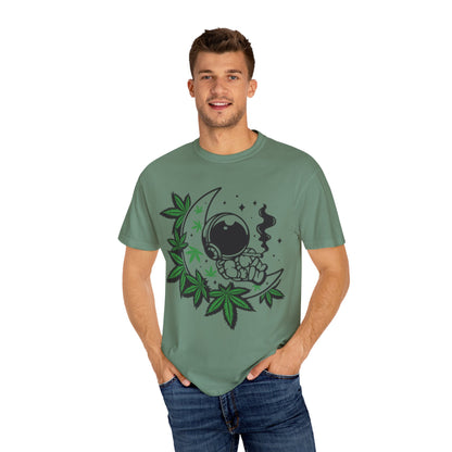 Cosmic Cannabis T-Shirt | Unisex Tee, Planetary Vibes, Weed Enthusiast Gift, Space Lover Shirt, Stoner Fashion, Gift for Him/Her