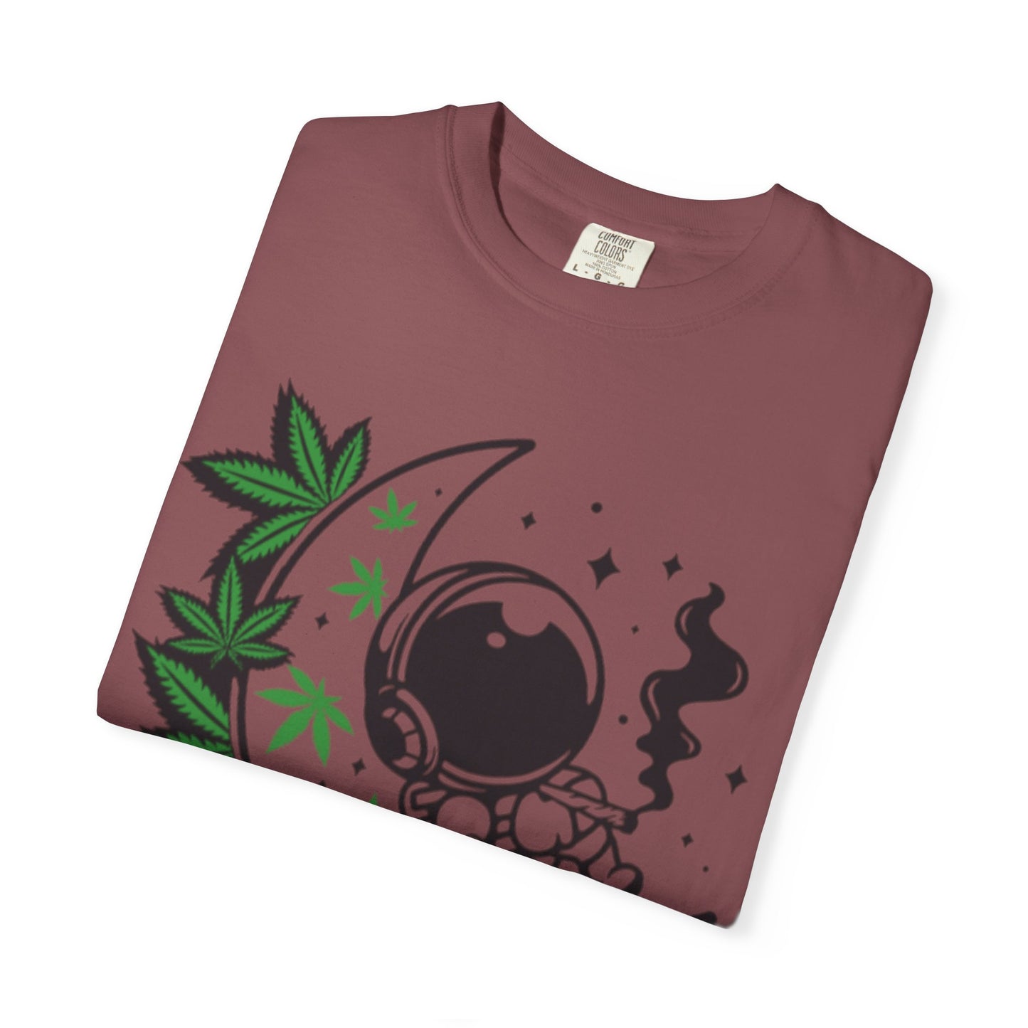 Cosmic Cannabis T-Shirt | Unisex Tee, Planetary Vibes, Weed Enthusiast Gift, Space Lover Shirt, Stoner Fashion, Gift for Him/Her