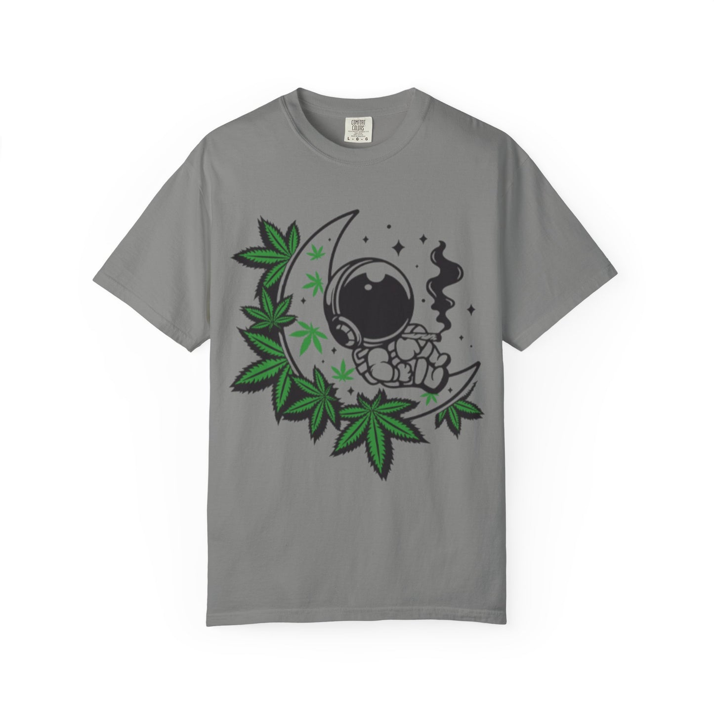 Cosmic Cannabis T-Shirt | Unisex Tee, Planetary Vibes, Weed Enthusiast Gift, Space Lover Shirt, Stoner Fashion, Gift for Him/Her