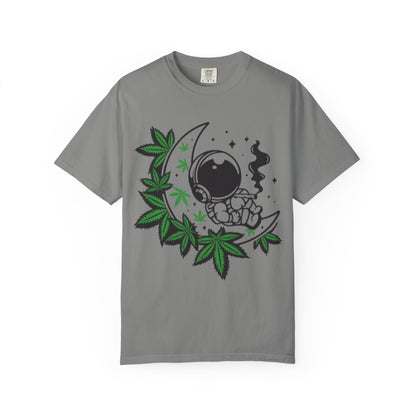 Cosmic Cannabis T-Shirt | Unisex Tee, Planetary Vibes, Weed Enthusiast Gift, Space Lover Shirt, Stoner Fashion, Gift for Him/Her