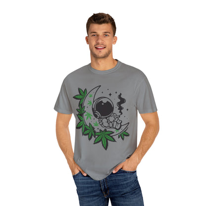 Cosmic Cannabis T-Shirt | Unisex Tee, Planetary Vibes, Weed Enthusiast Gift, Space Lover Shirt, Stoner Fashion, Gift for Him/Her