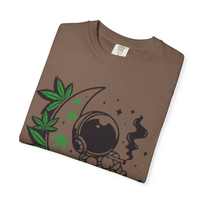 Cosmic Cannabis T-Shirt | Unisex Tee, Planetary Vibes, Weed Enthusiast Gift, Space Lover Shirt, Stoner Fashion, Gift for Him/Her