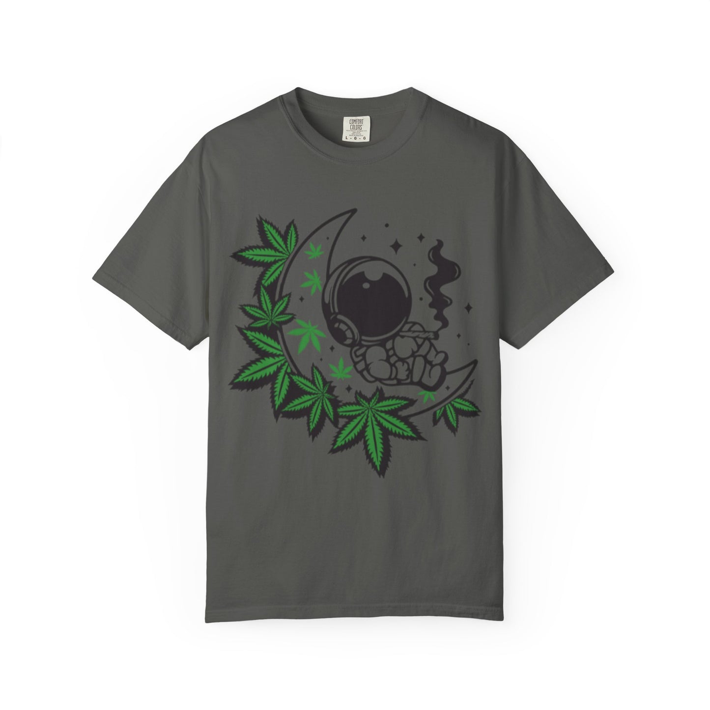 Cosmic Cannabis T-Shirt | Unisex Tee, Planetary Vibes, Weed Enthusiast Gift, Space Lover Shirt, Stoner Fashion, Gift for Him/Her