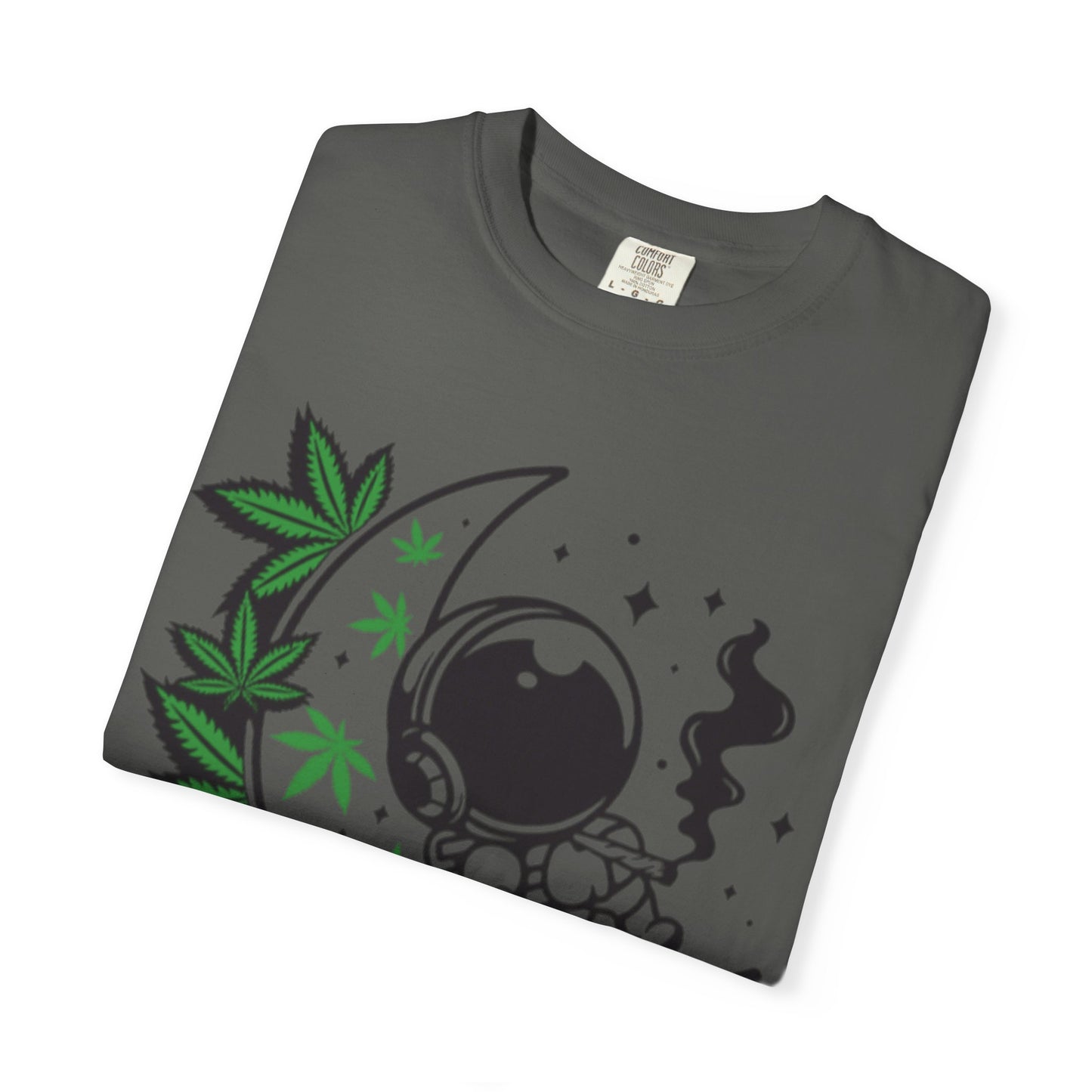 Cosmic Cannabis T-Shirt | Unisex Tee, Planetary Vibes, Weed Enthusiast Gift, Space Lover Shirt, Stoner Fashion, Gift for Him/Her