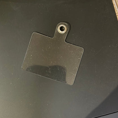 Transparent Phone Charm Tab - Perfect for wristlets or beaded keychain. Never lose your phone