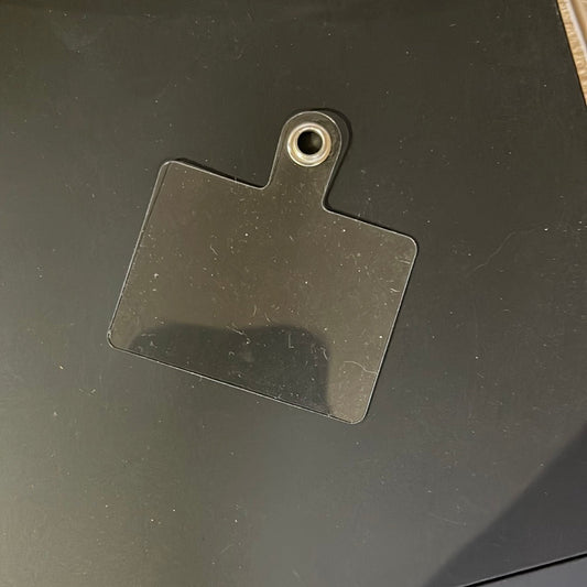 Transparent Phone Charm Tab - Perfect for wristlets or beaded keychain. Never lose your phone