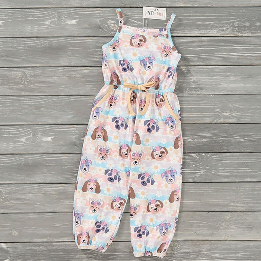 Pete and Lucy Puppy Blossom Jump Suit