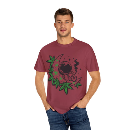 Cosmic Cannabis T-Shirt | Unisex Tee, Planetary Vibes, Weed Enthusiast Gift, Space Lover Shirt, Stoner Fashion, Gift for Him/Her