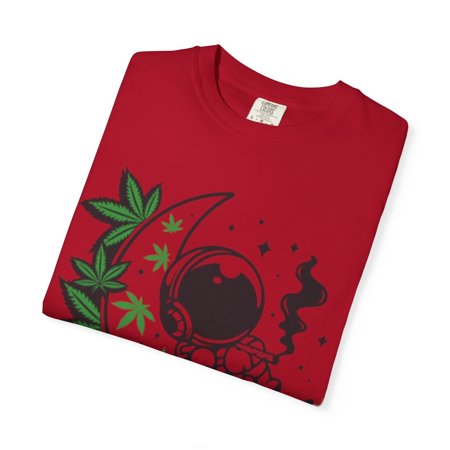Cosmic Cannabis T-Shirt | Unisex Tee, Planetary Vibes, Weed Enthusiast Gift, Space Lover Shirt, Stoner Fashion, Gift for Him/Her