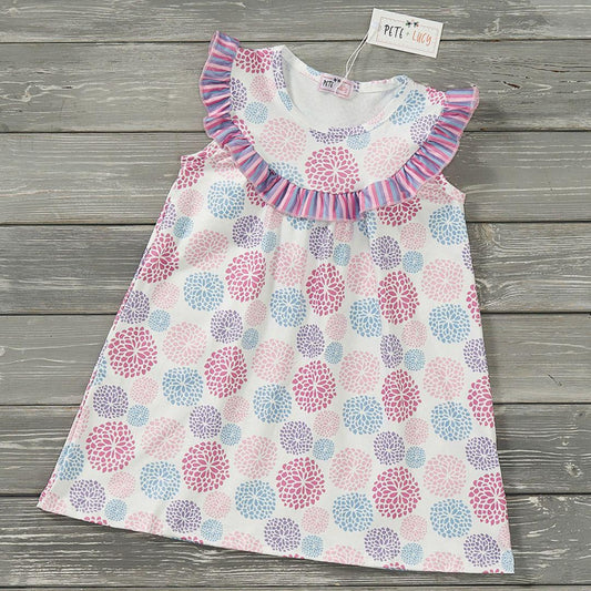 Pete and Lucy Pastel Dahlia Dress