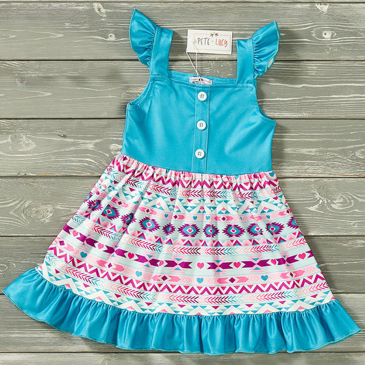 Pete and Lucy Summer Aztec Girl Dress