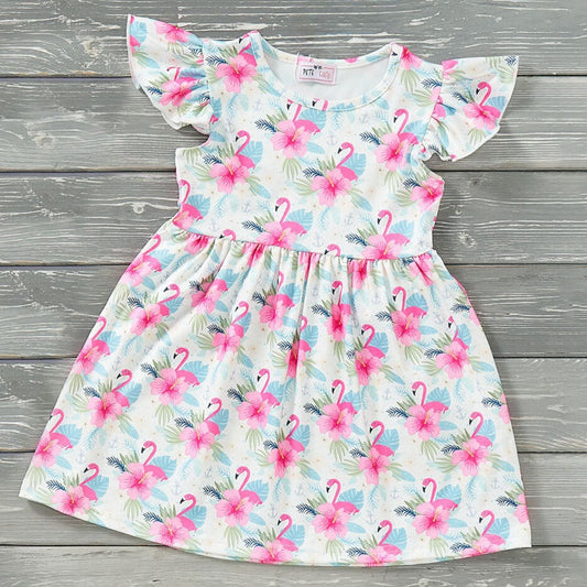 Pete and Lucy Pink Plums and Blooms Girl Dress