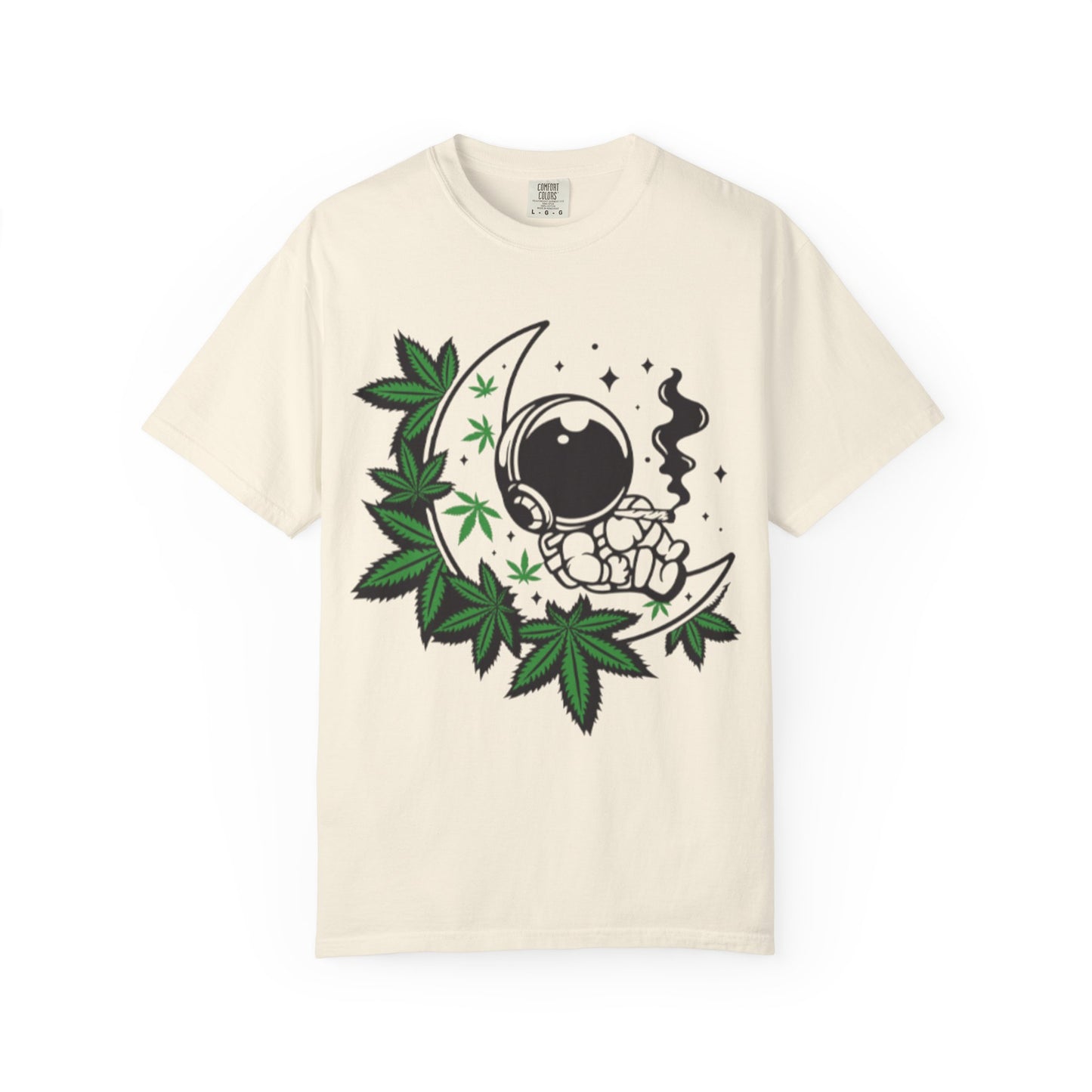 Cosmic Cannabis T-Shirt | Unisex Tee, Planetary Vibes, Weed Enthusiast Gift, Space Lover Shirt, Stoner Fashion, Gift for Him/Her