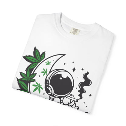 Cosmic Cannabis T-Shirt | Unisex Tee, Planetary Vibes, Weed Enthusiast Gift, Space Lover Shirt, Stoner Fashion, Gift for Him/Her