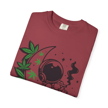 Cosmic Cannabis T-Shirt | Unisex Tee, Planetary Vibes, Weed Enthusiast Gift, Space Lover Shirt, Stoner Fashion, Gift for Him/Her