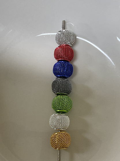 Metal Decorative Spacers Bead - 12mm - 10 pack