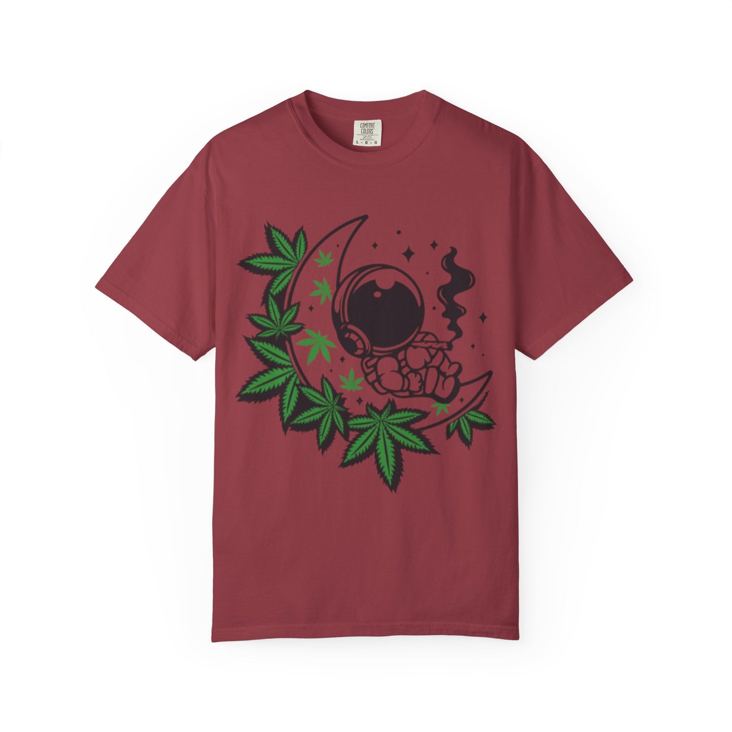 Cosmic Cannabis T-Shirt | Unisex Tee, Planetary Vibes, Weed Enthusiast Gift, Space Lover Shirt, Stoner Fashion, Gift for Him/Her