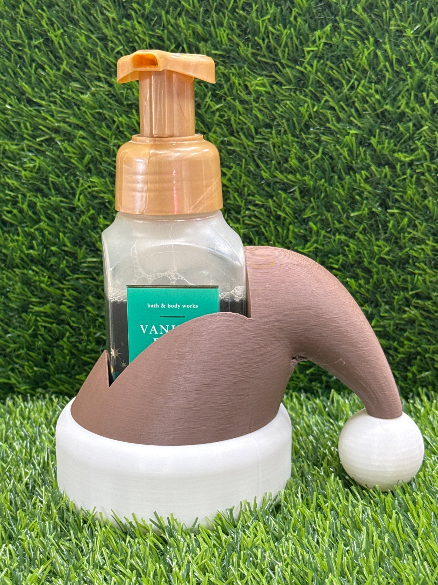 Brown Elf Hat Bath and Body Works Soap Holder 3D Printed