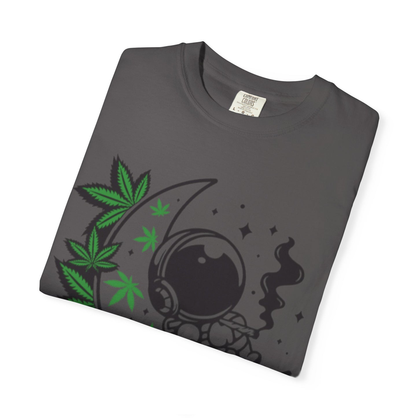 Cosmic Cannabis T-Shirt | Unisex Tee, Planetary Vibes, Weed Enthusiast Gift, Space Lover Shirt, Stoner Fashion, Gift for Him/Her