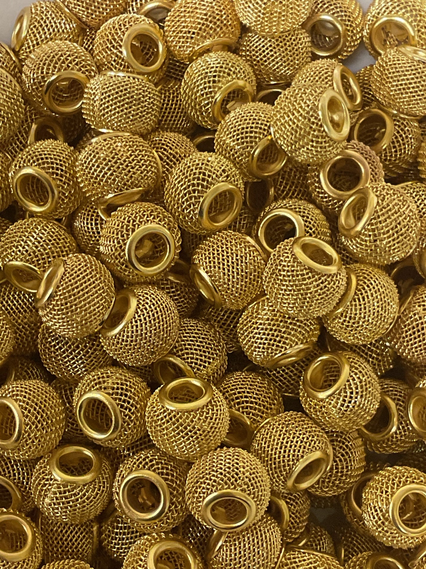 Metal Decorative Spacers Bead - 12mm - 10 pack