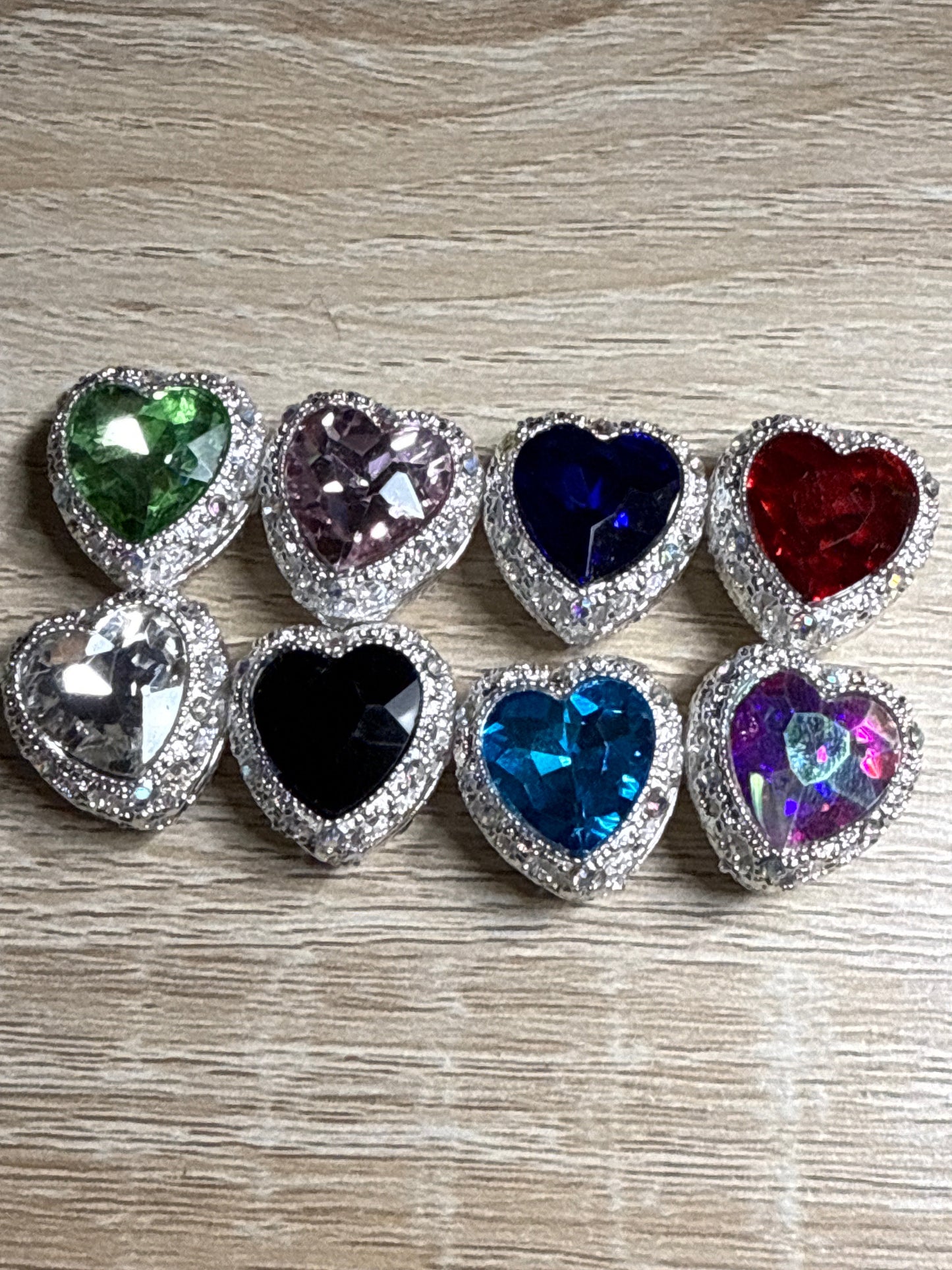 Rhinestone Heart Bead