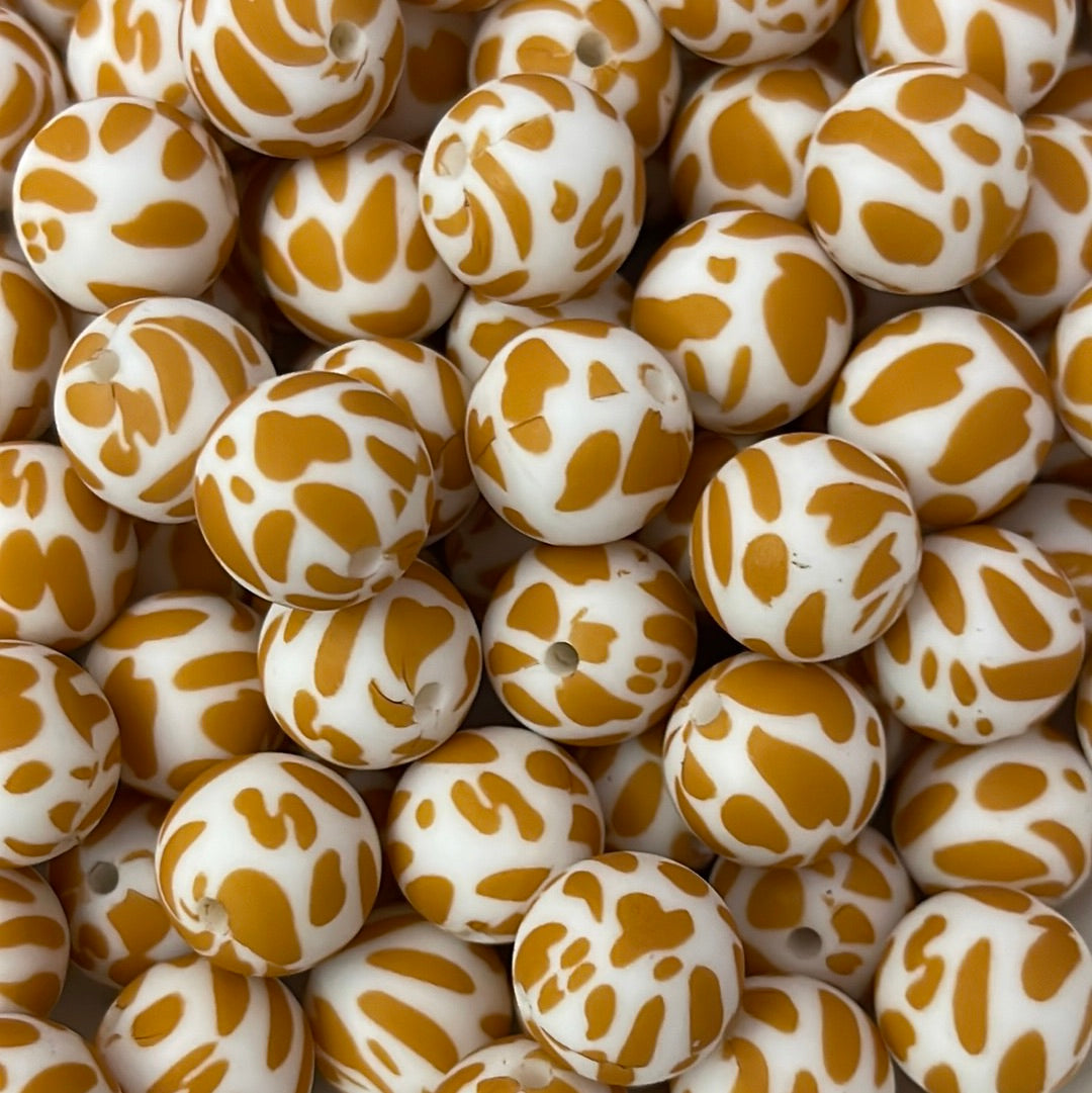 Silicone Bead Cow P46 P01-29 - 15mm - 10 pack