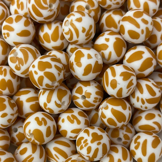 Silicone Bead Cow P46 P01-29 - 15mm - 10 pack