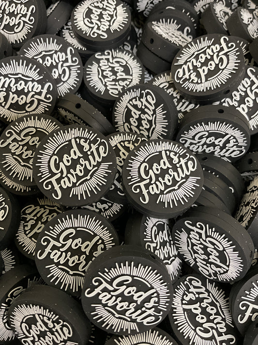 God’s Favorite Black Silicone Focal -  RD Creations Exclusive