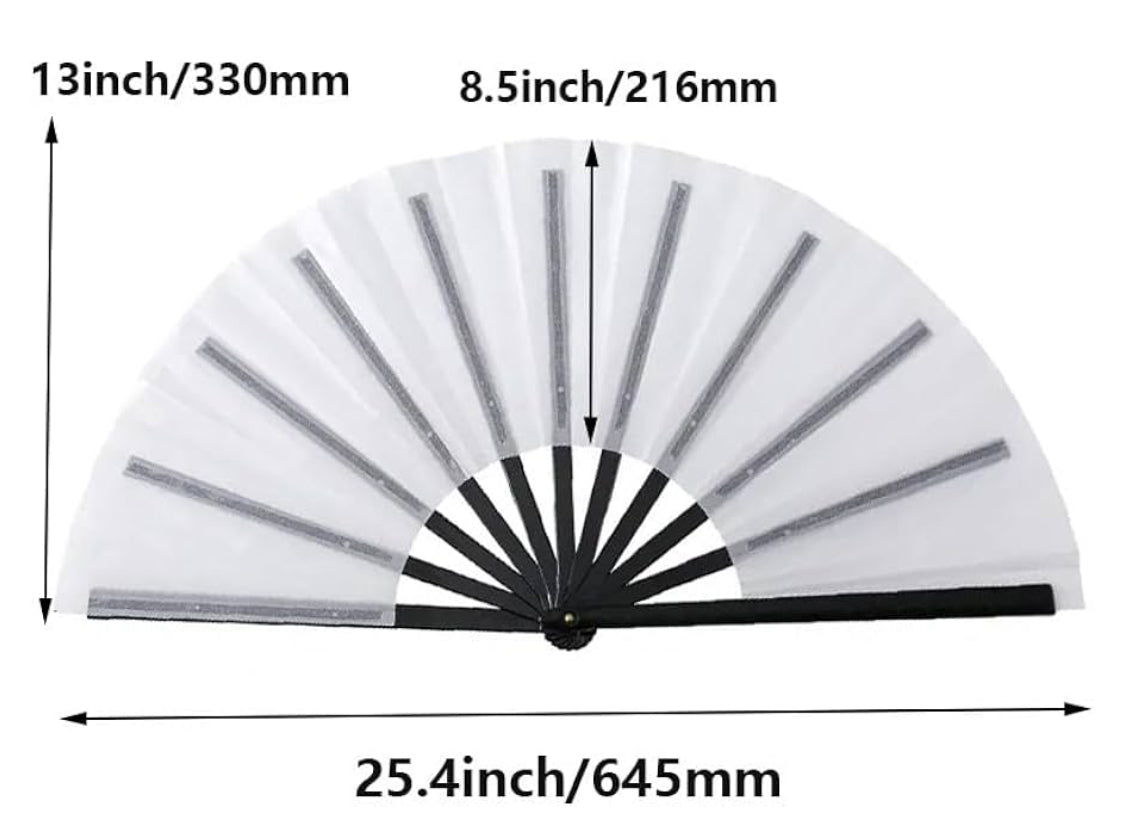 Clack Fan Sublimation Blank Folding Hand Fan-Disassembled - 13’