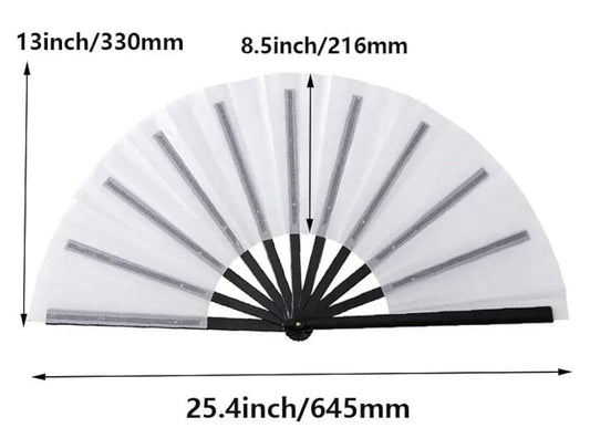 Clack Fan Sublimation Blank Folding Hand Fan-Disassembled - 13’