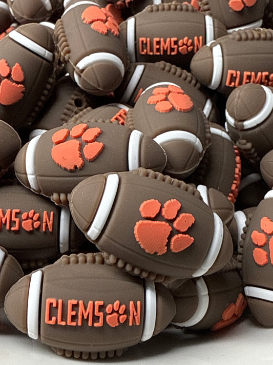 PublicClemson 3D Football Silicone Focal