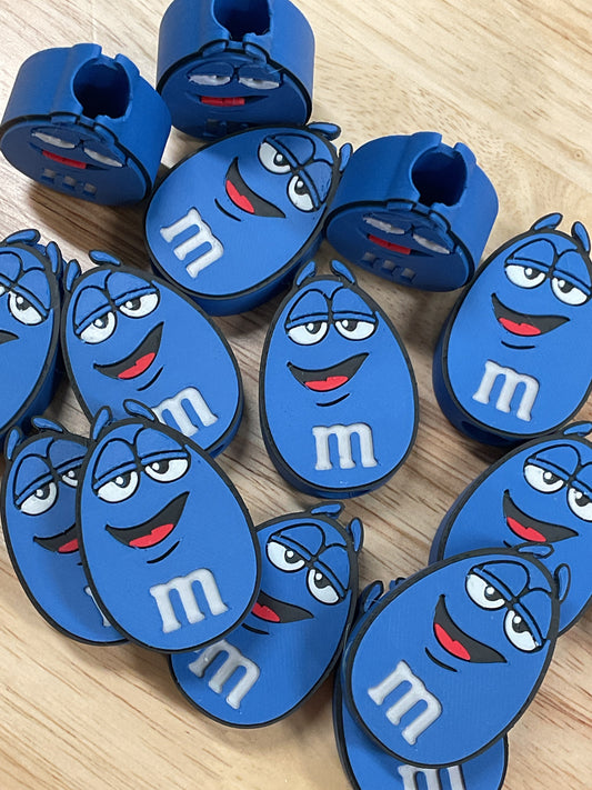 RDM&M Blue Straw Topper 3D Printed