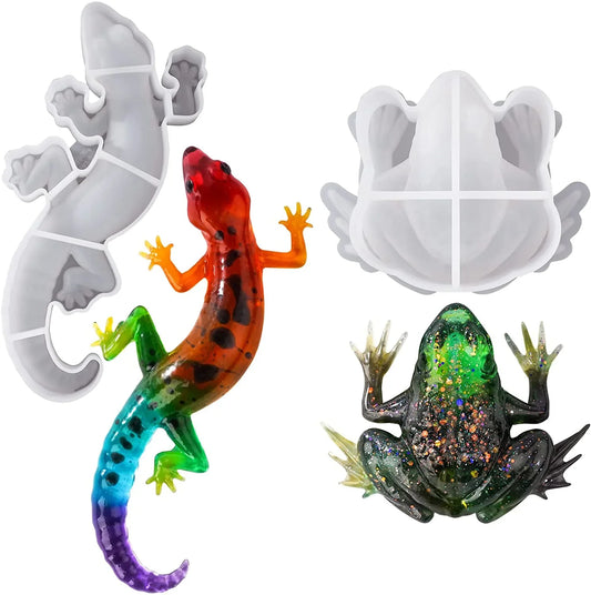 Let's Resin Silicone Mold - Frog & Lizard